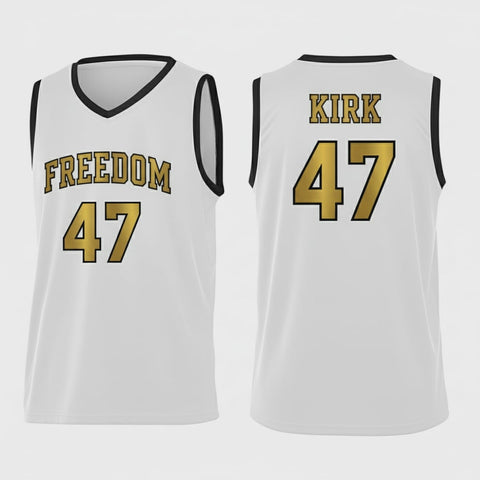 Charlie Kirk Freedom Jersey Basketball #47 Shirt