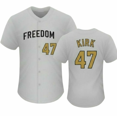 Charlie Kirk Freedom Jersey Baseball #47 Shirt