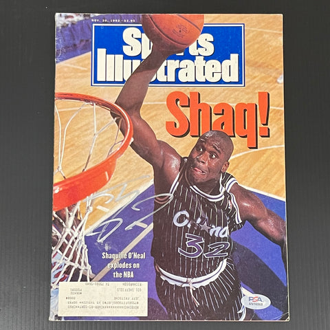 Shaquille O'Neal Signed SI Magazine PSA/DNA Authentic
