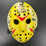 Ari Lehman Signed Mask "Jason Wants Blood" Tristar Friday the 13th Autographed Jason