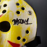 Ari Lehman Signed Mask "Jason Wants Blood" Tristar Friday the 13th Autographed Jason