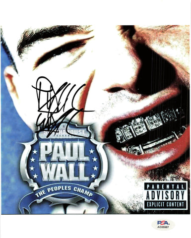 PAUL WALL signed 8x10 photo PSA/DNA Autographed Rapper