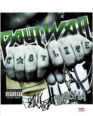 PAUL WALL signed 8x10 photo PSA/DNA Autographed Rapper