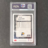 2008-09 Fleer Glossy #61 Jeff Foster Signed Card AUTO PSA Slabbed Pacers