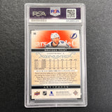 2021-22 Upper Deck Artifacts #86 Brayden Point Signed Card AUTO PSA/DNA slabbed Lightning