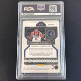 2021-22 Panini Prizm #52 D'Angelo Russell Signed Card AUTO PSA Slabbed Wolves