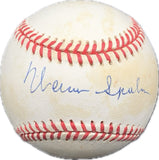 Warren Spahn signed baseball PSA/DNA autographed Braves