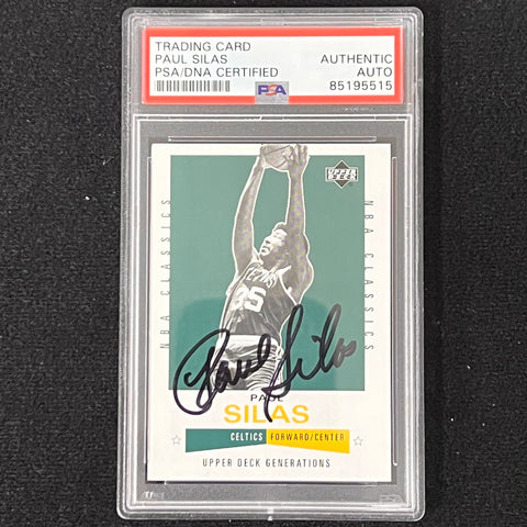 2002 Upper Deck Generations #157 Paul Silas Signed Card AUTO PSA/DNA Slabbed Celtics