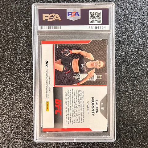 2021 Panini Prizm #191 Lauren Murphy Signed Card AUTO PSA Slabbed UFC Flyweight