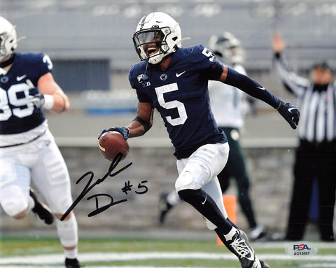 Jahan Dotson Signed 8x10 photo PSA/DNA Penn State Autographed