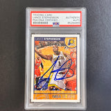 2013-14 NBA Hoops #69 Lance Stephenson Signed Card AUTO PSA/DNA Slabbed Pacers