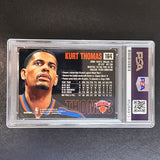 1999-2000 Fleer Skybox Dominion #164 Kurt Thomas Signed Card AUTO PSA Slabbed Knicks