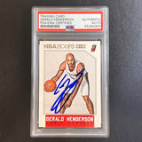 2015-16 Panini NBA Hoops #61 Gerald Henderson Signed AUTO PSA Slabbed Trail Blazers