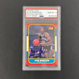 1986 Fleer #92 Alvin Robertson Signed Card AUTO 10 PSA Slabbed Spurs