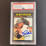 1971 Topps #237 Cesar Cedeno Signed Card PSA Slabbed AUTO 10 Astros