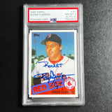 1985 Topps #181 Roger Clemens Signed Card PSA 8 NM-MT AUTO 10 Red Sox