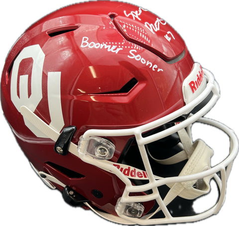 dna football helmet padding Spencer Rattler Signed Full Size Riddell Helmet PSA/DNA Oklahoma Soone – Golden State Memorabilia