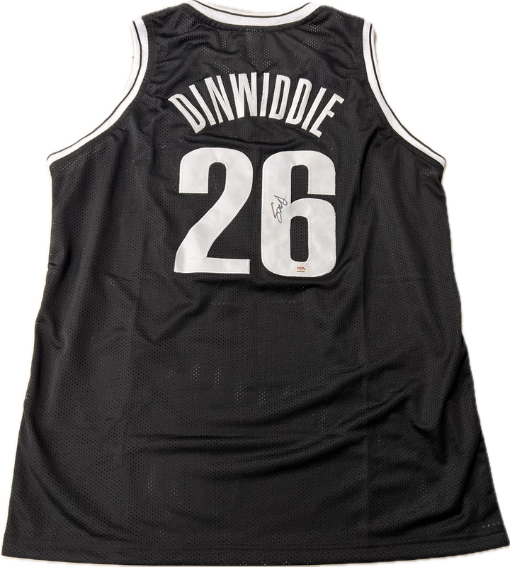 Spencer Dinwiddie signed jersey PSA/DNA Brooklyn Nets Autographed