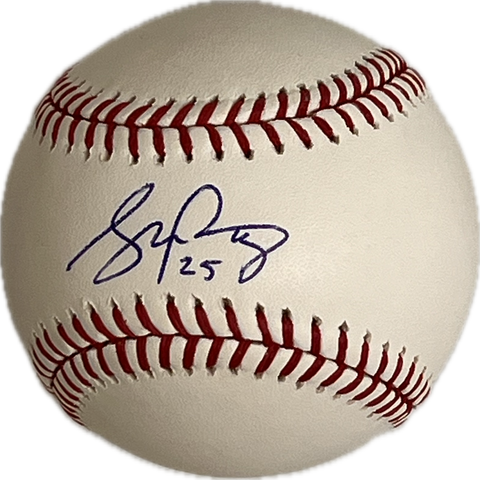 Stephen Piscotty Signed Rawlings MLB baseball PSA Cardinals