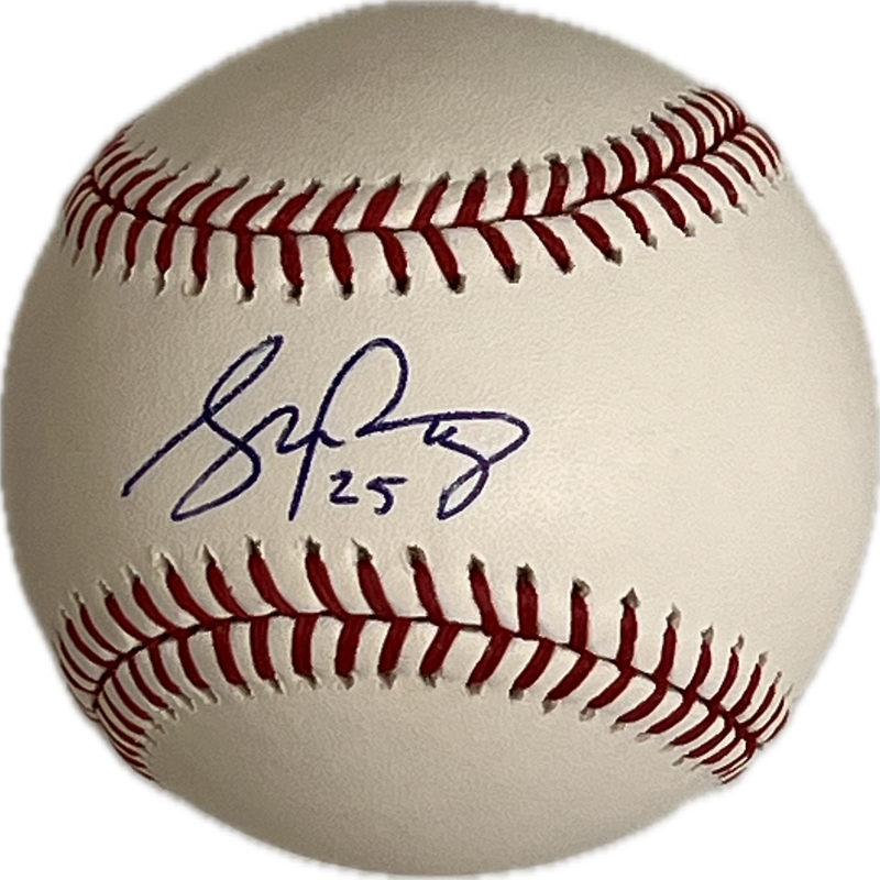 Stephen Piscotty Signed Rawlings MLB baseball PSA Cardinals