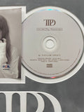 Taylor Swift Signed CD Cover Framed PSA/DNA The Tortured Poets Department TTPD