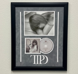 Taylor Swift Signed CD Cover Framed PSA/DNA The Tortured Poets Department TTPD