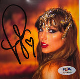 Taylor Swift Signed CD Cover Framed PSA/DNA The Life of a Showgirl