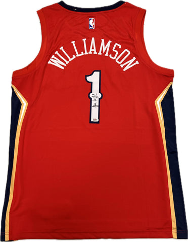 Zion Williamson Signed Jersey PSA/DNA Duke Autographed Pelicans