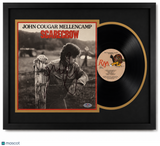 John Mellencamp Signed Scarecrow Custom Framed Vinyl PSA Album Auth