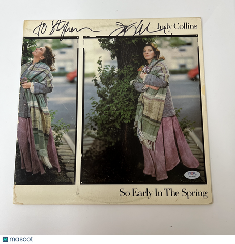 Judy Collins Signed Vinyl Cover PSA/DNA Autographed So Early In The Spring