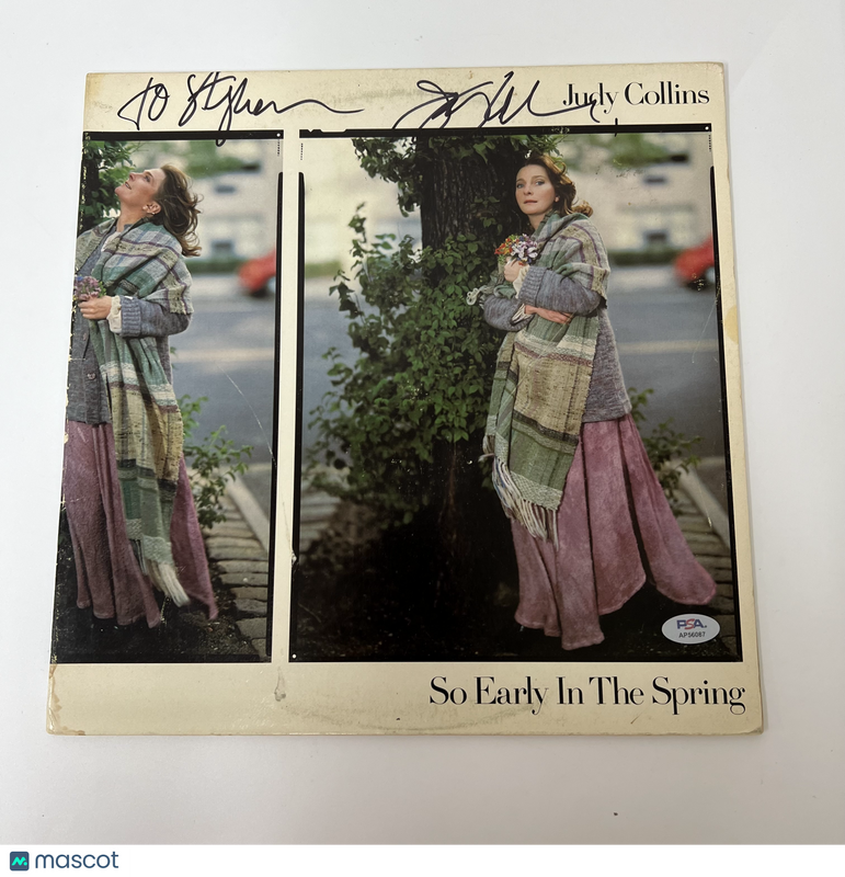 Judy Collins Signed Vinyl Cover PSA/DNA Autographed So Early In The Spring