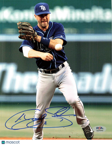 Nick Franklin Tampa Bay Rays Signed 8x10 Photo PSA