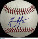 Nate Lowe Signed MLB Baseball PSA Texas Rangers