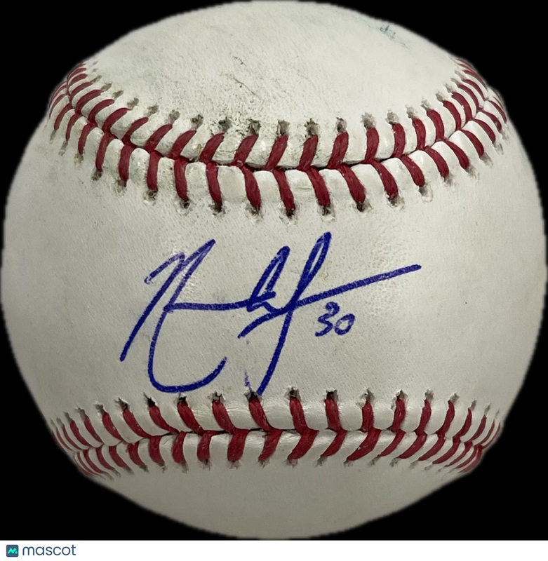 Nate Lowe Signed MLB Baseball PSA Texas Rangers