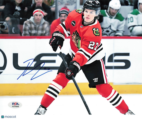 Lukas Reichel Signed Hockey 8x10 Photo PSA Autographed