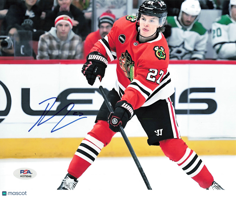 Lukas Reichel Signed Hockey 8x10 Photo PSA Autographed