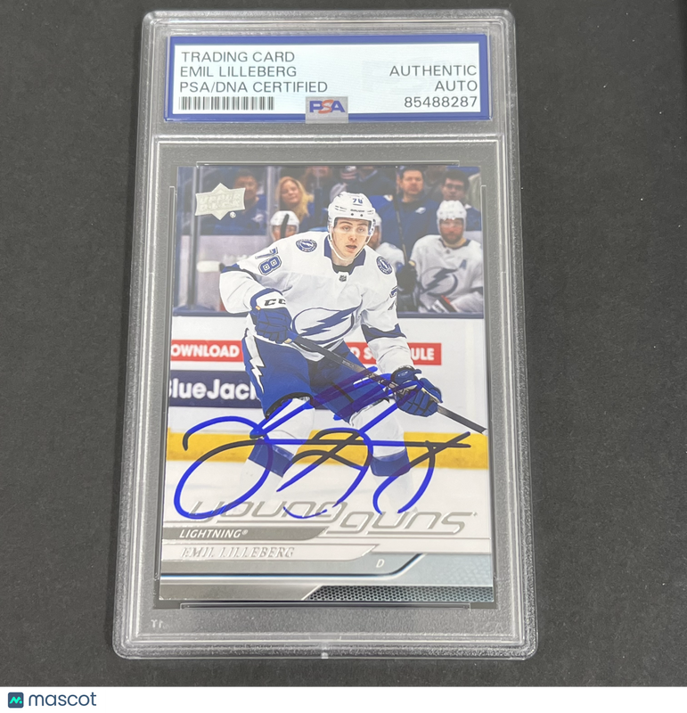 2024 Upper Deck Series One Hockey #241 Emil Lilleberg signed card PSA