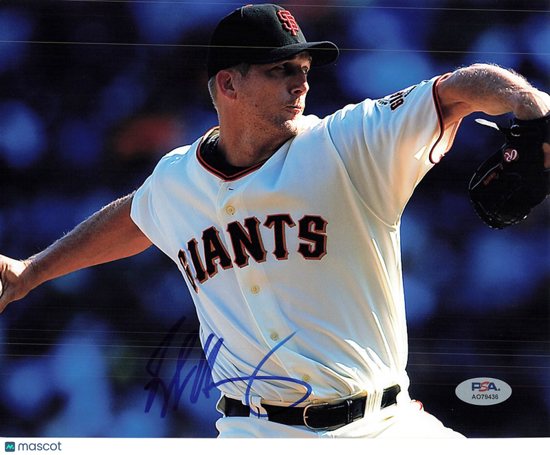 Bob Howry San Francisco Giants Signed 8x10 Photo PSA
