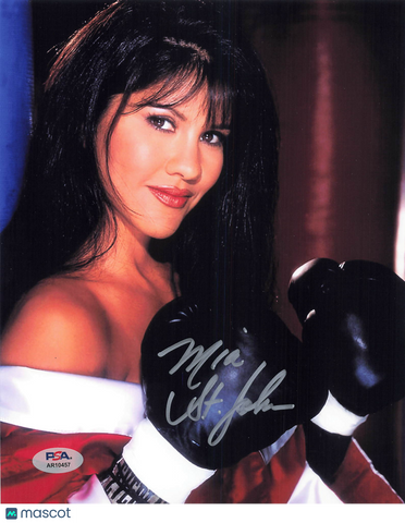 Mia St. John Signed Boxing 8x10 PSA Autographed