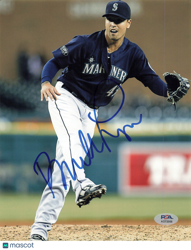 Brandon League Seattle Mariners Signed 8x10 Photo PSA