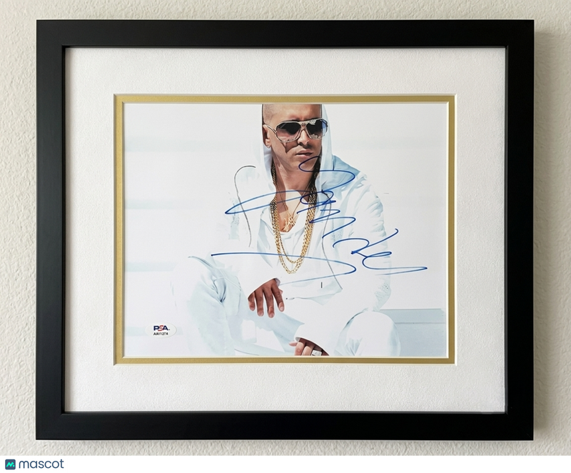 Yandel Signed 8x10 Custom Framed Photo PSA Autographed
