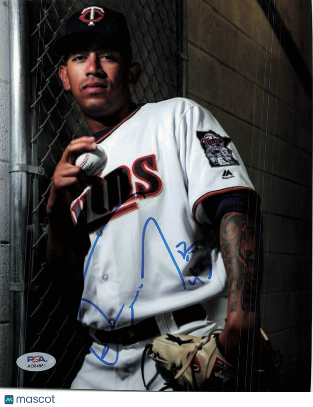 Fernando Romero Minnesota Twins Signed 8x10 Photo PSA
