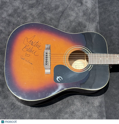 Justin Bieber Signed Guitar PSA Authentic Autographed Music