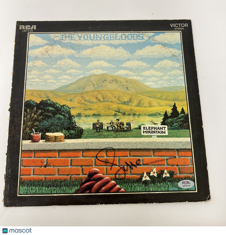 Jesse Colin Young Signed Vinyl PSA/DNA Autographed Elephant Mountain