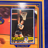 John Wooden and Bill Walton Custom Framed Display UCLA Signed Photo PSA