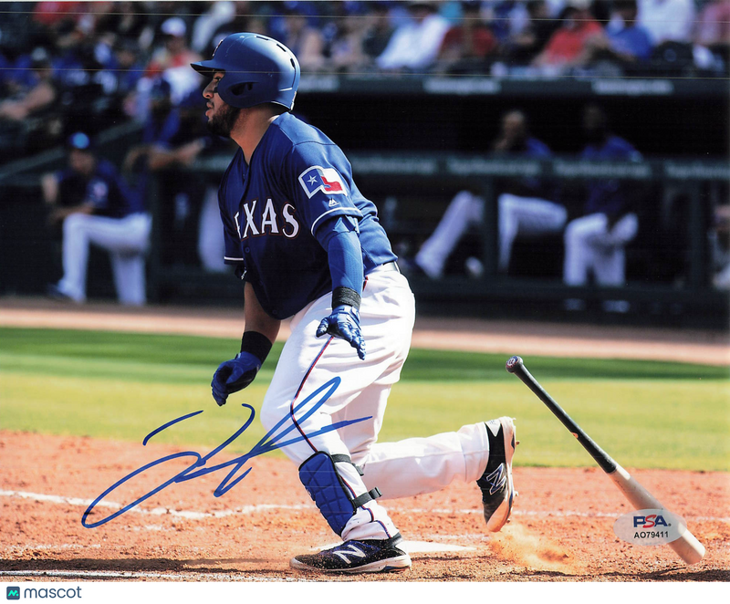 Jorge Alfaro Texas Rangers Signed 8x10 Photo PSA