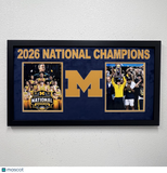 2026 Michigan Wolverines NCAA National Champions Custom Framed Display