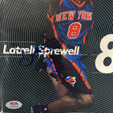 Latrell Sprewell Signed NBA Hoop Magazine PSA Autographed New York Knicks