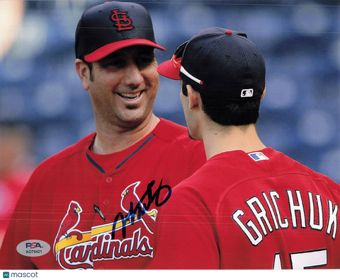 Mike Matheny St. Louis Cardinals Signed 8x10 Photo PSA