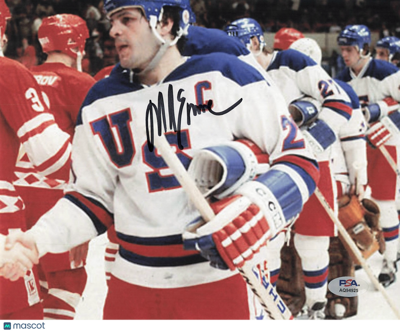 Mike Eruzione signed 8x10 Photo Hockey PSA Autographed